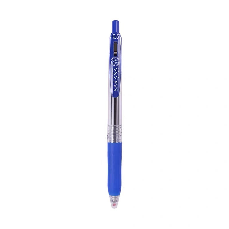 Zebra Sarasa Push Clip Gel Pen - 0.5 mm - Blue