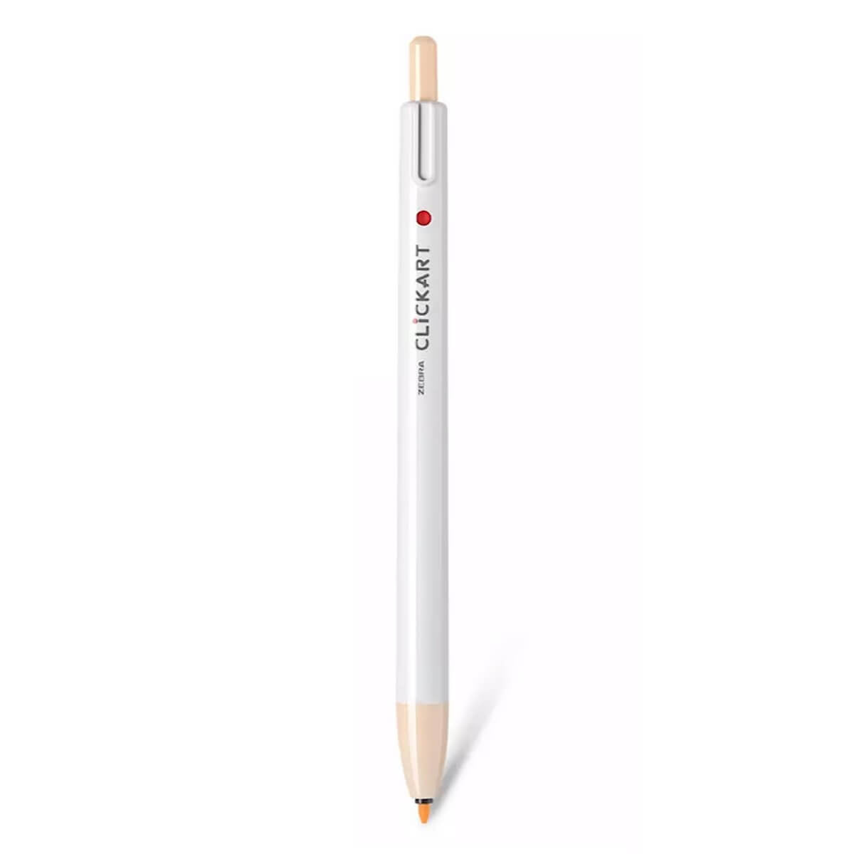 Zebra ClickArt Retractable Marker Pen - Pale Orange