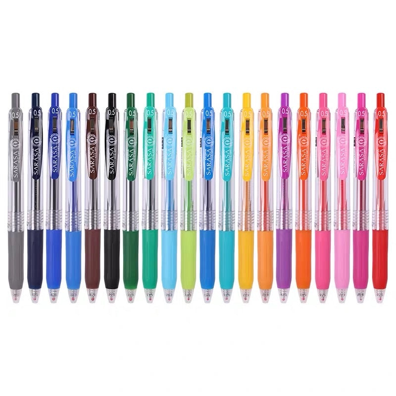 Zebra Sarasa Push Clip Gel Pen - 0.5 mm - Light Green