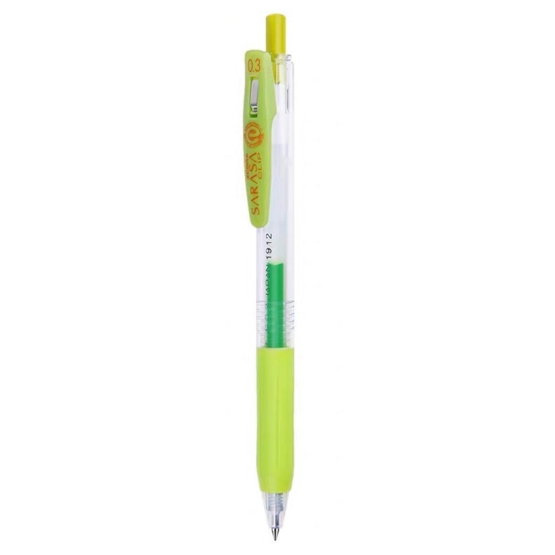 Zebra Sarasa Push Clip Gel Pen - 0.3 mm - Light Green