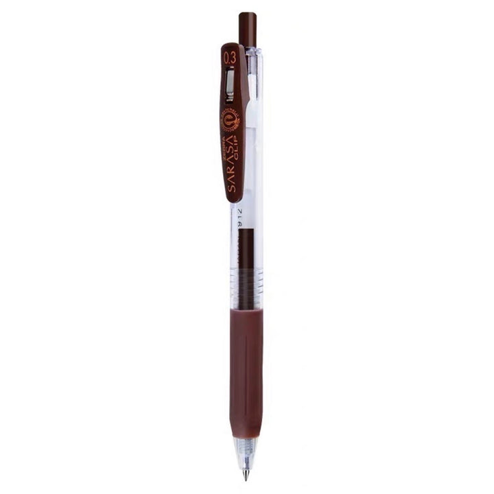 Zebra Sarasa Push Clip Gel Pen - 0.3 mm - Brown