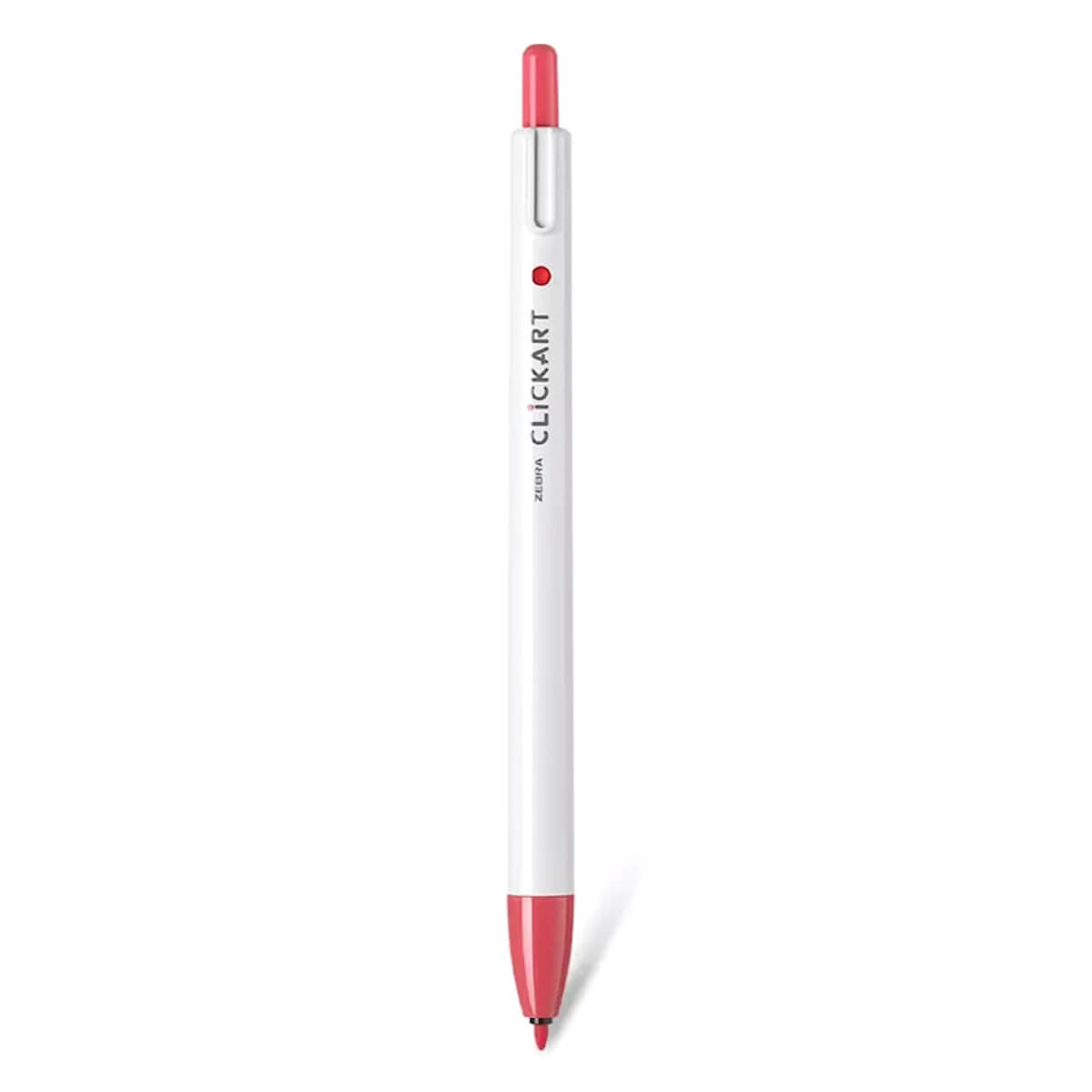 Zebra ClickArt Retractable Marker Pen - Baby Red