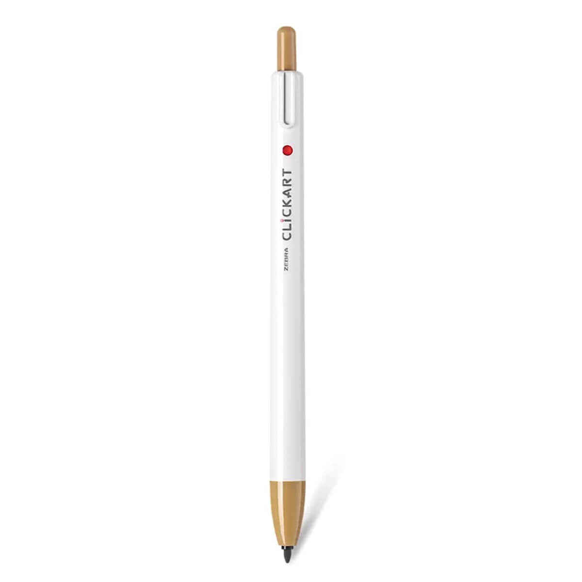 Zebra ClickArt Retractable Marker Pen - Light Brown