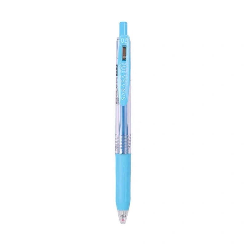 Zebra Sarasa Push Clip Gel Pen - 0.5 mm - Light Blue