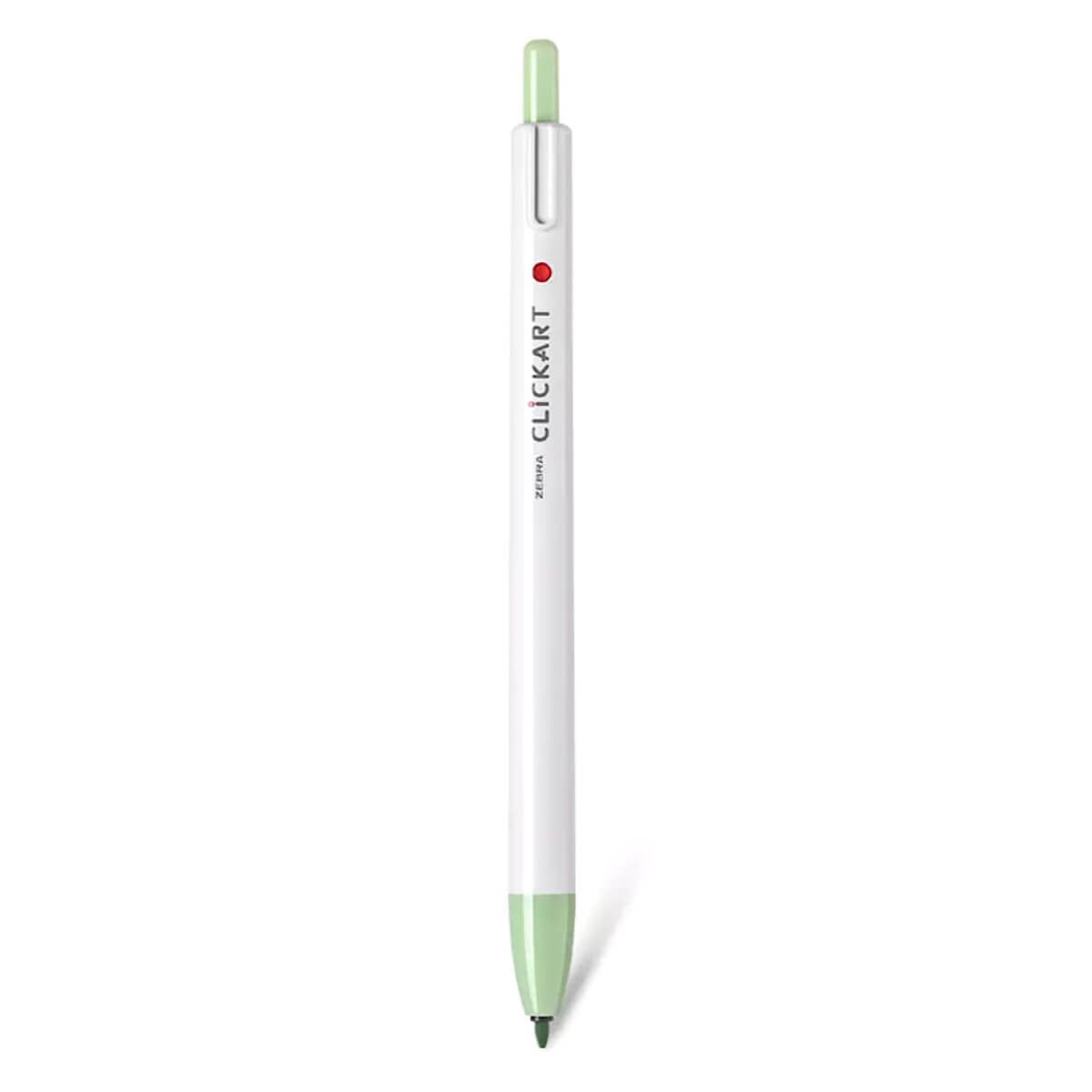 Zebra ClickArt Retractable Marker Pen - Leaf Green