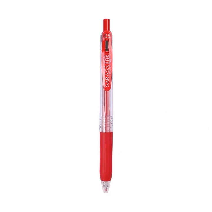 Zebra Sarasa Push Clip Gel Pen - 0.5 mm - Red