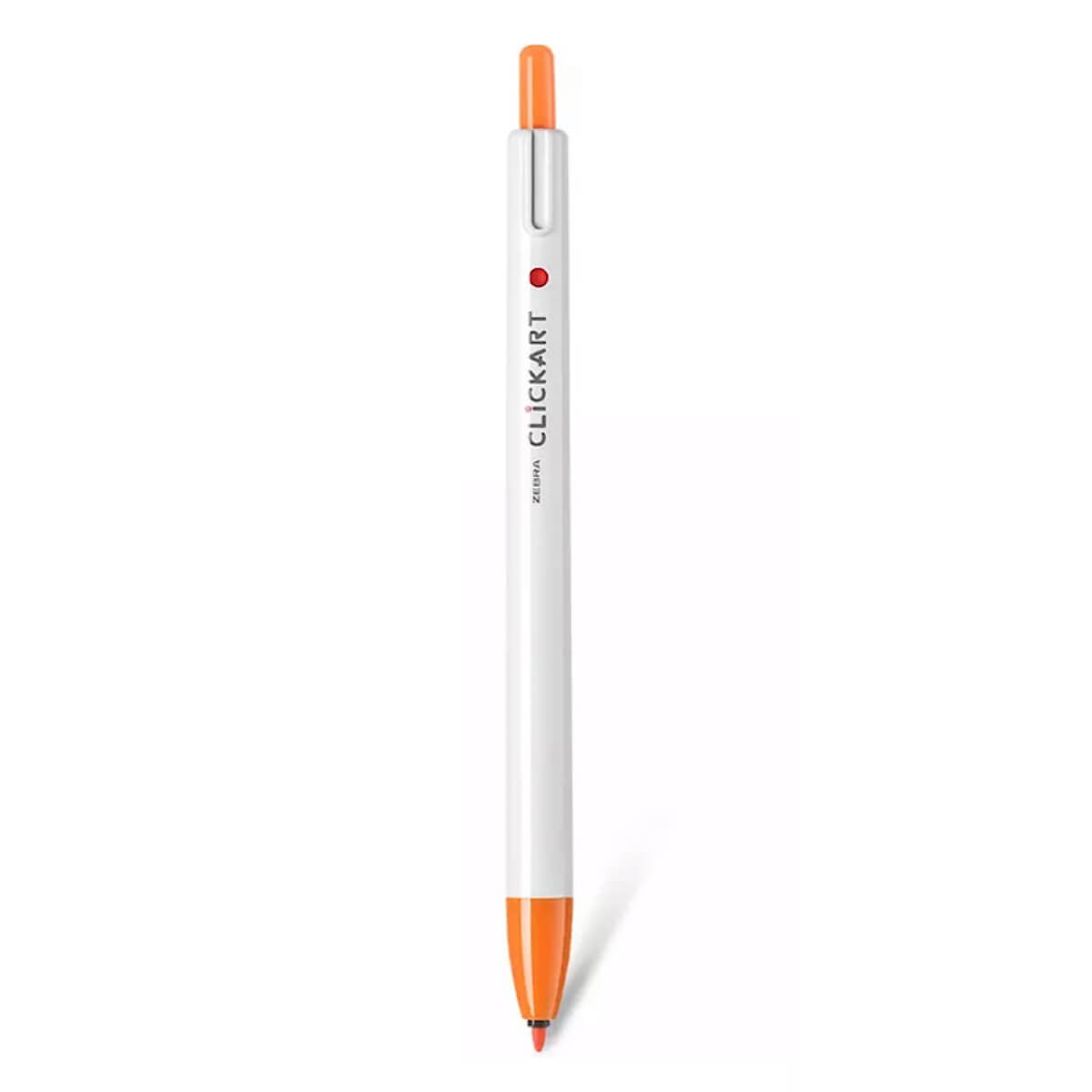 Zebra ClickArt Retractable Marker Pen - Orange