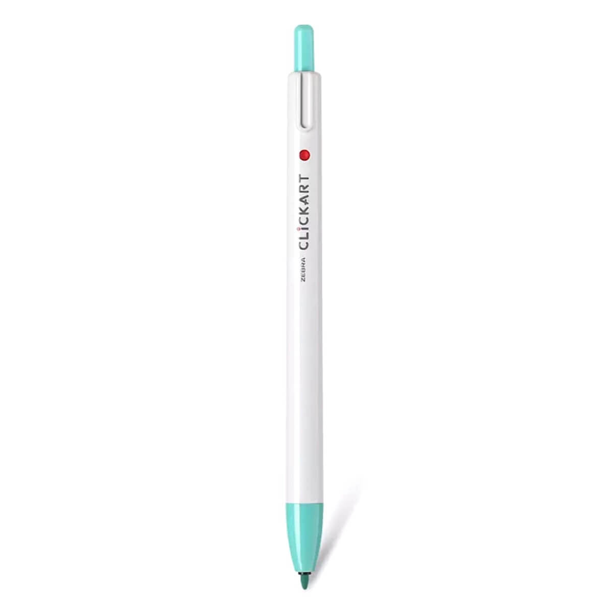 Zebra ClickArt Retractable Marker Pen - Mint Green