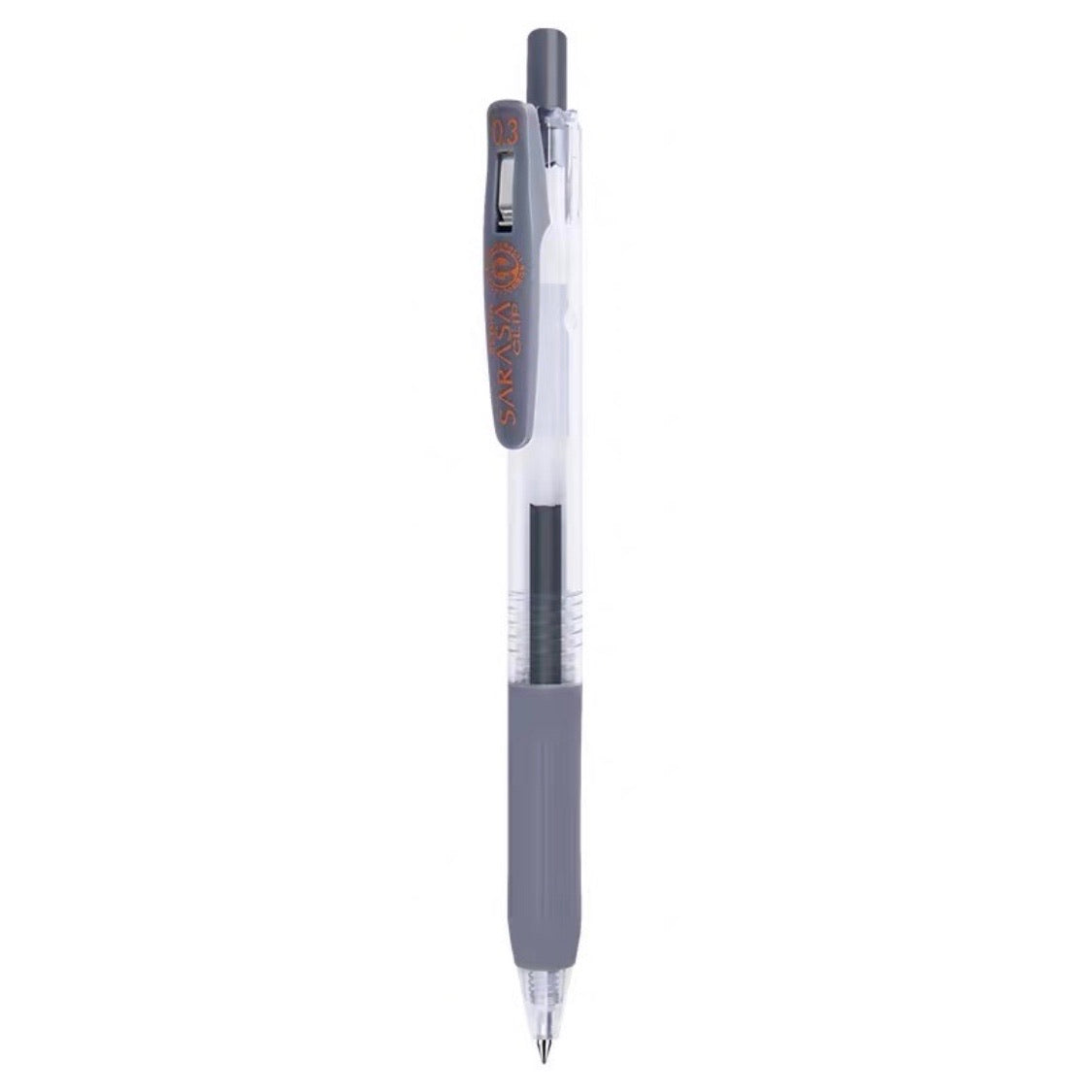 Zebra Sarasa Push Clip Gel Pen - 0.3 mm - Gray