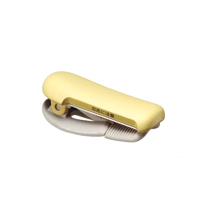 Kokuyo Karu Cut Washi Tape Cutter - Clip - 20-25 mm - Light Yellow