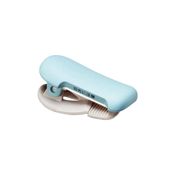 Kokuyo Karu Cut Washi Tape Cutter - Clip - 10-15 mm - Light Blue