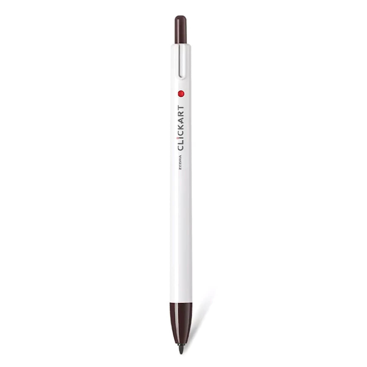 Zebra ClickArt Retractable Marker Pen - Dark Brown