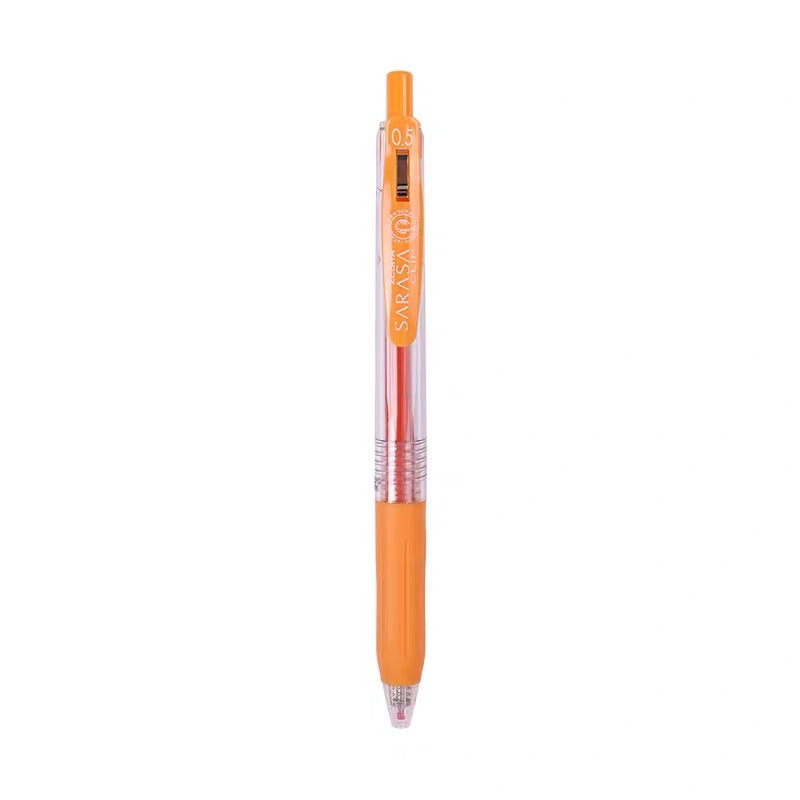 Zebra Sarasa Push Clip Gel Pen - 0.5 mm - Orange