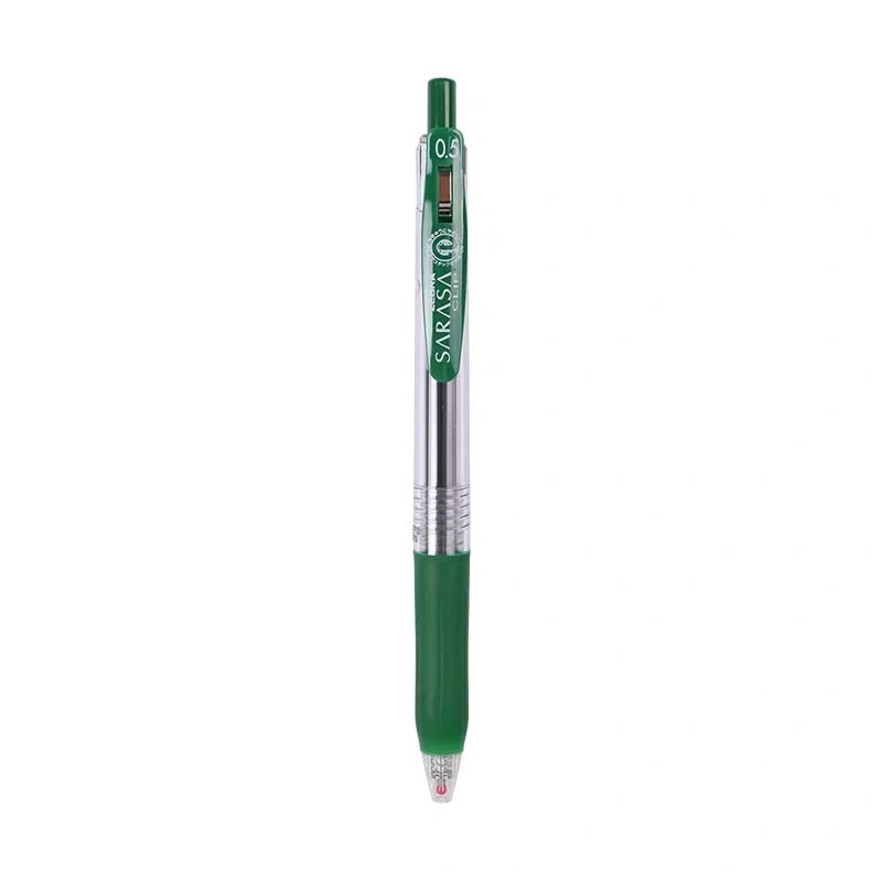 Zebra Sarasa Push Clip Gel Pen - 0.5 mm - Viridian