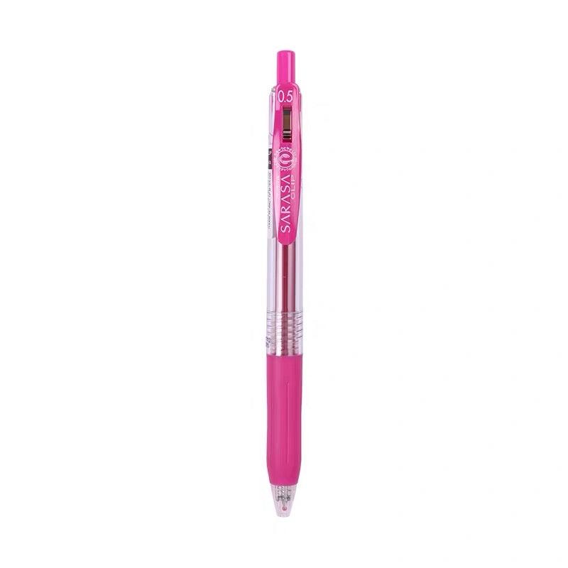 Zebra Sarasa Push Clip Gel Pen - 0.5 mm - Magenta