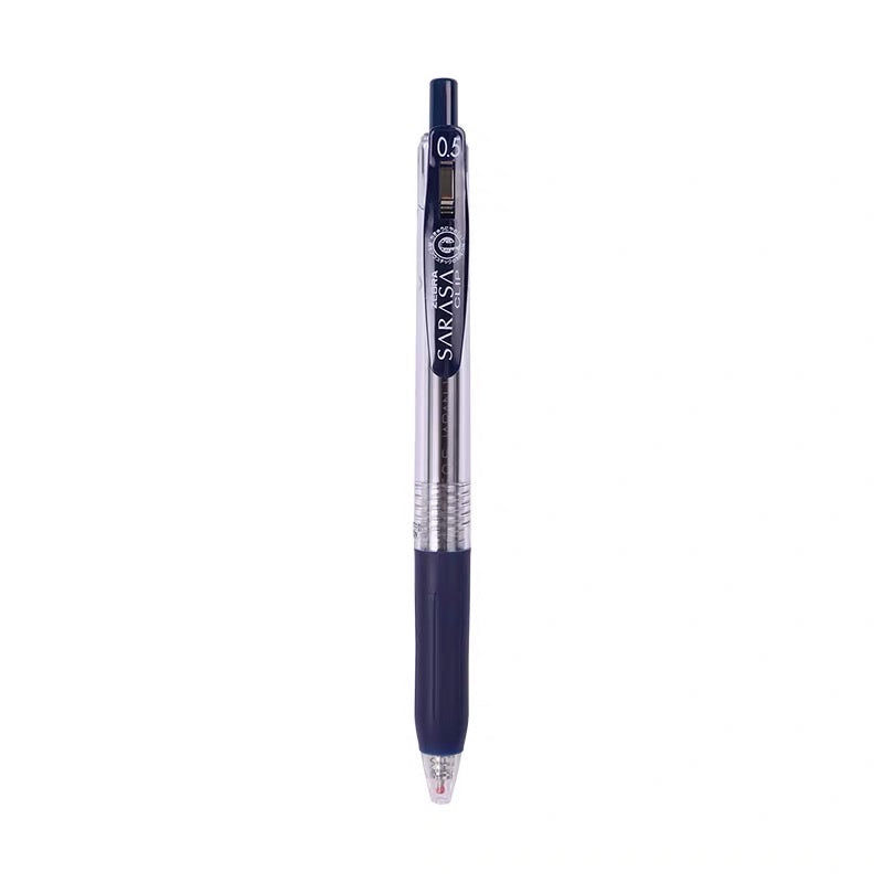 Zebra Sarasa Push Clip Gel Pen - 0.5 mm - Blue Black