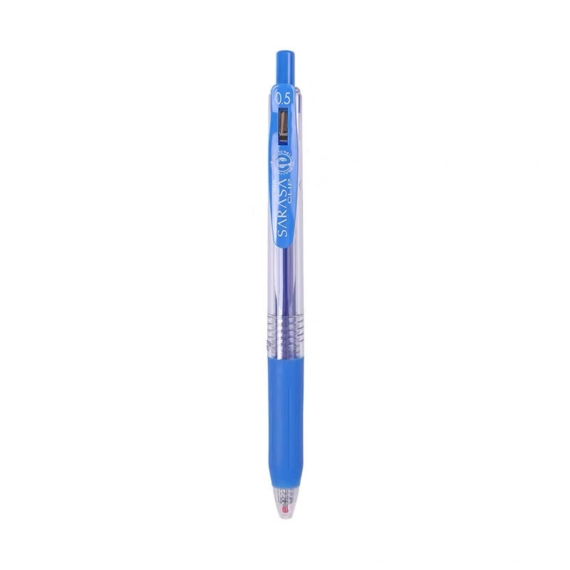 Zebra Sarasa Push Clip Gel Pen - 0.5 mm - Pale Blue