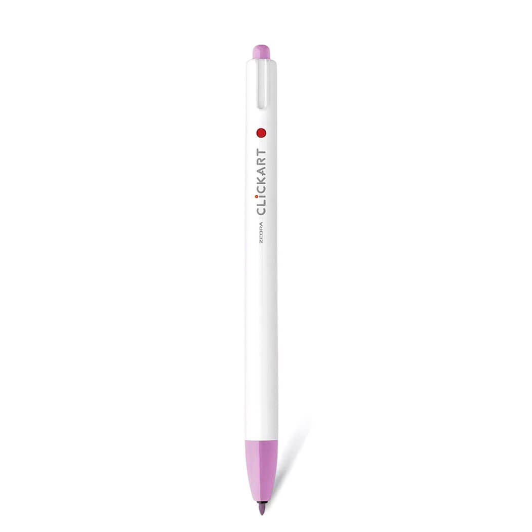 Zebra ClickArt Retractable Marker Pen - Lavender