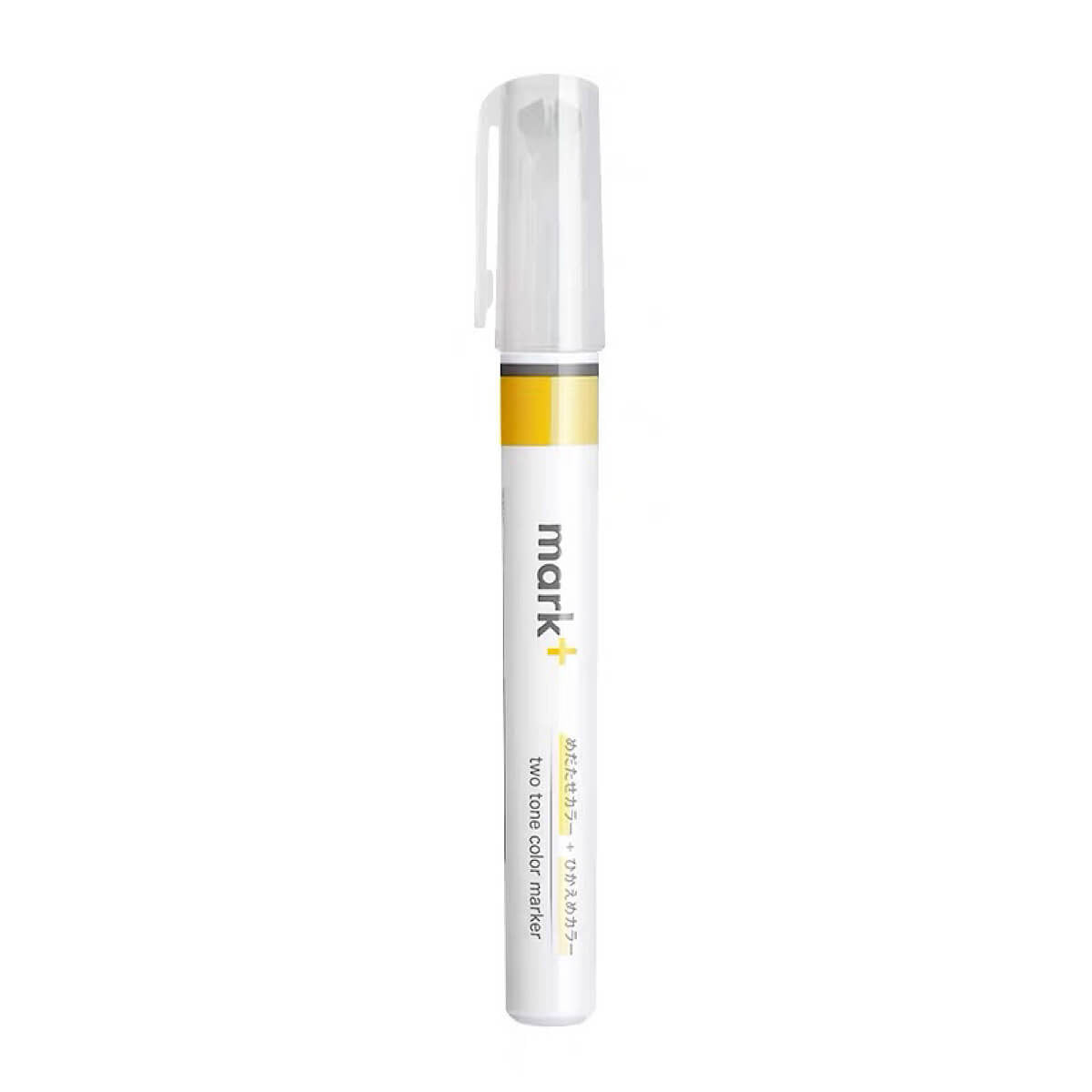 Kokuyo Mark+ Dual Tone Highlighter - Yellow