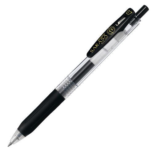 Zebra Sarasa Push Clip Gel Pen - 0.7 mm - Black