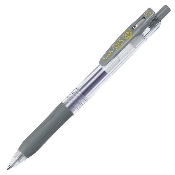 Zebra Sarasa Push Clip Gel Pen - 0.7 mm - Gray